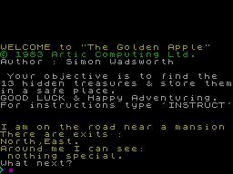 Adventure E: Golden Apple screenshot 3 for ZX Spectrum